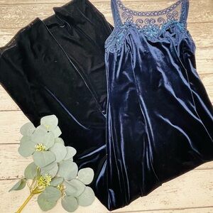 Vintage Scott McClintock Petites Velvet Sequin Dress